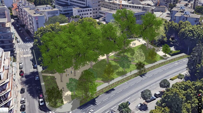 , La Ville de Grenoble annonce la créa­tion d’un parc sur l’ac­tuel par­king du 51 rue Mallifaud