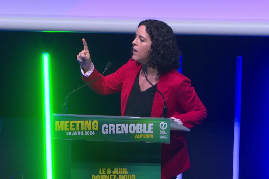 , Européennes 2024 : en meeting à Grenoble, Manon Aubry promet « une autre trajectoire de gauche »